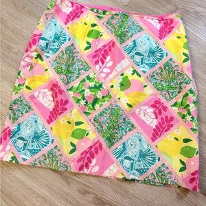 Lilly Pulitzer Vintage Tile Patchwork Skirt 12